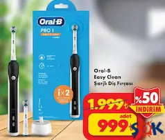 ORAL-B PRO EASY CLEAN ŞARJLI DİŞ FIRÇASI fiyat ve kampanya bilgisi